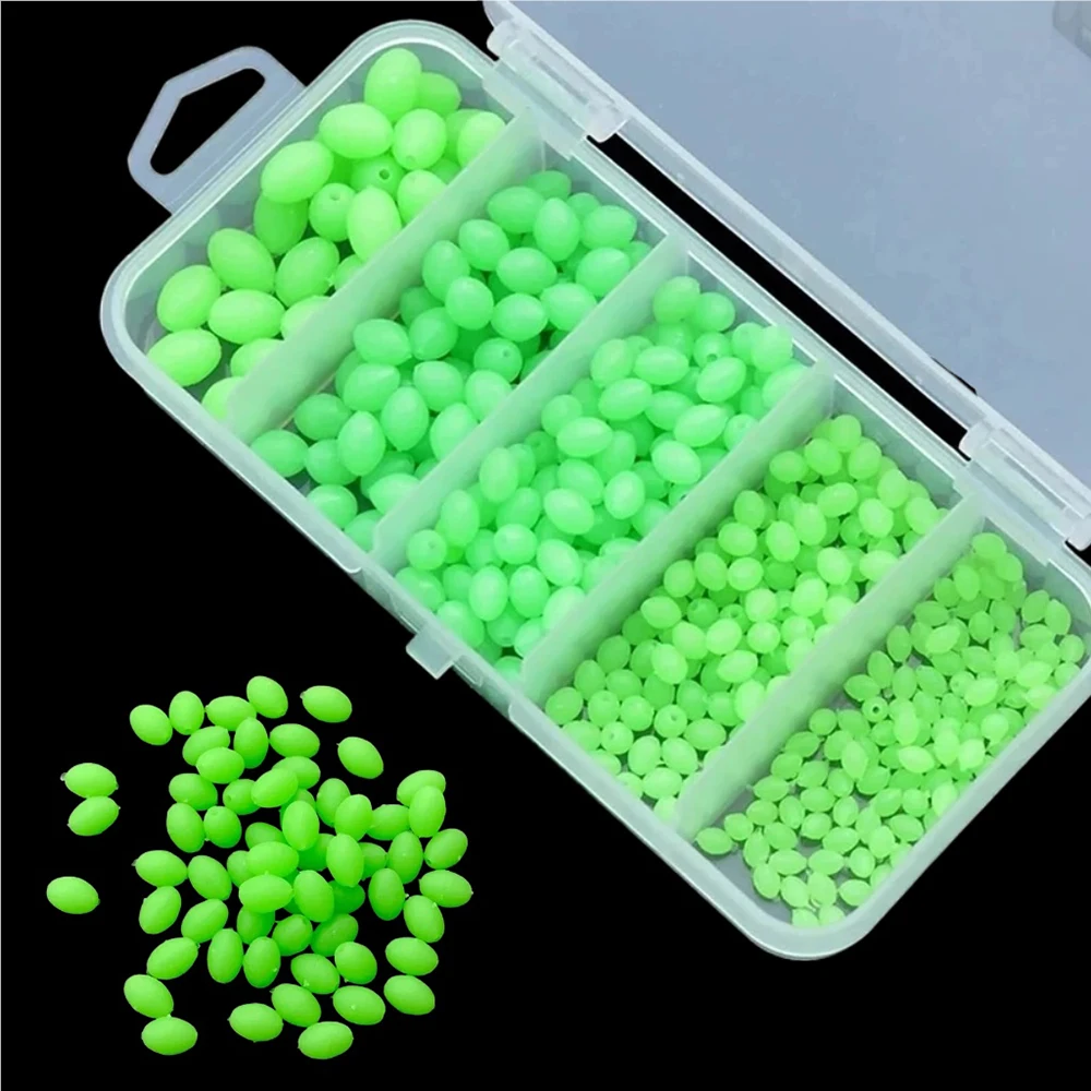 375 ピース/セット夜間発光釣りハードビーズソフトワームグ - Fishing Lure Accessories のレビューと価格