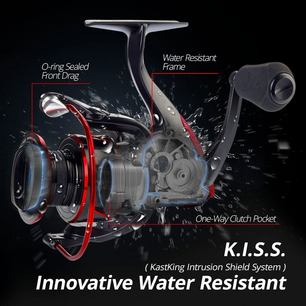 カストキングシャーキーiiiボールベアリング10 + 1 1 - Kastking Reel Zephyr のレビューと価格