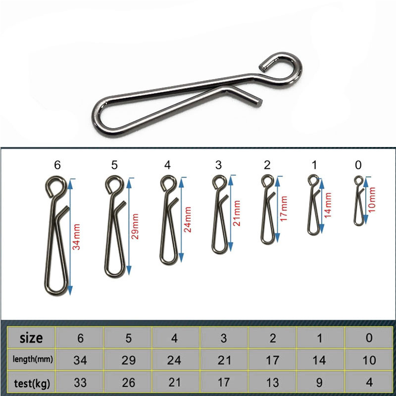 100 個海水釣りステンレス鋼オープンアイぶら下げスナップク - Fishing Lure Accessories のレビューと価格