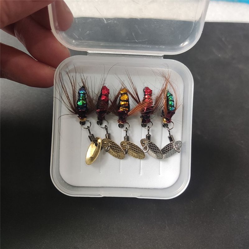 T34C スパンコールルアーベイト人工フライフックマイクロオ - Fishing Lure Accessories のレビューと価格