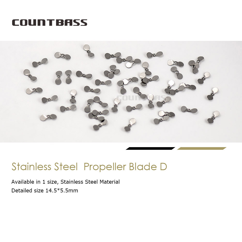 COUNTBASS 50個入り ステンレス製プロペラブレード - Fishing Lure Blade Bait のレビューと価格